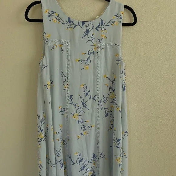 Francesca's Collections | Dresses | Francescas Blue Floral Sheath Dresssz S  | Poshmark